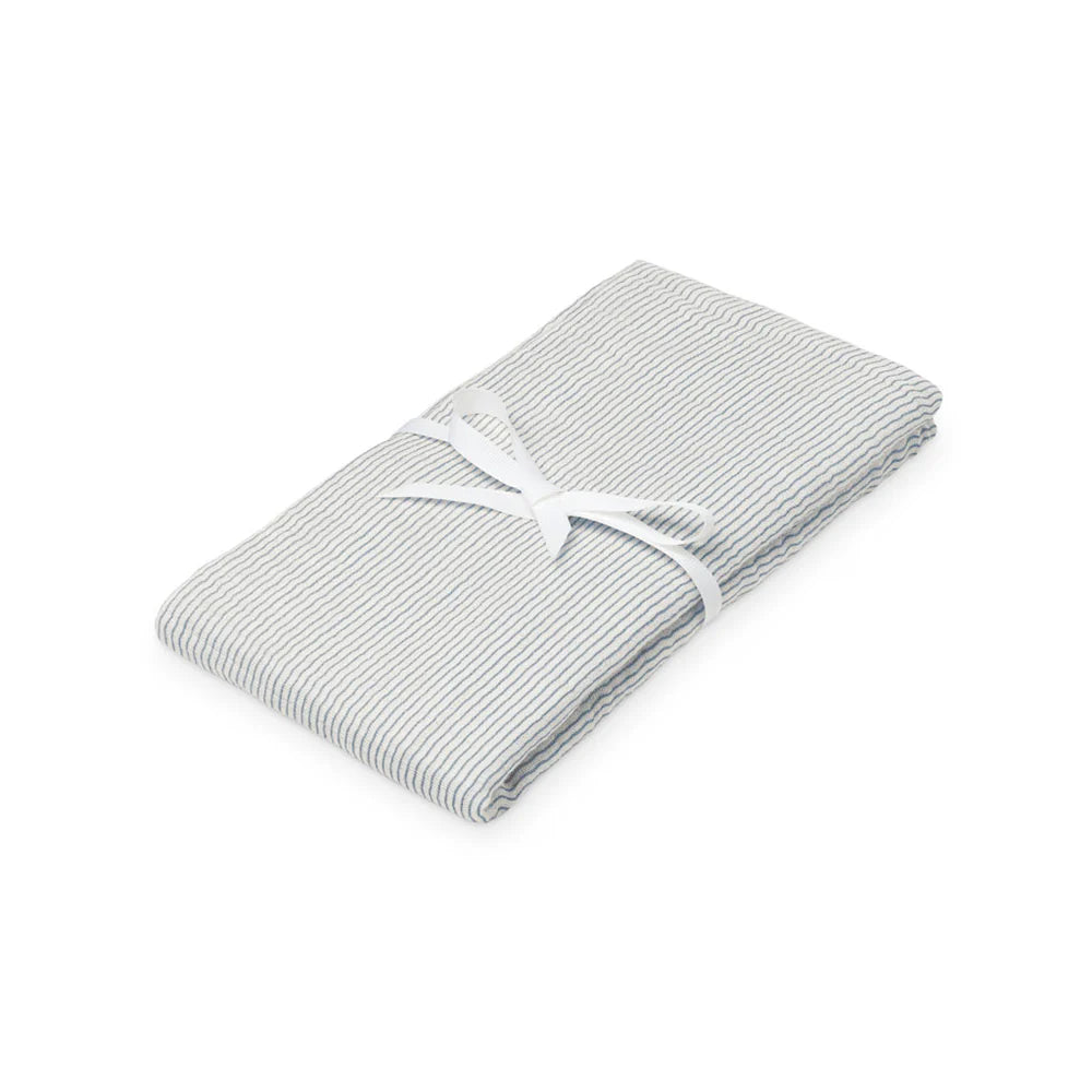 Cam Cam Copenhagen - Light Muslin Swaddle, GOTS Classic Stripes Blue