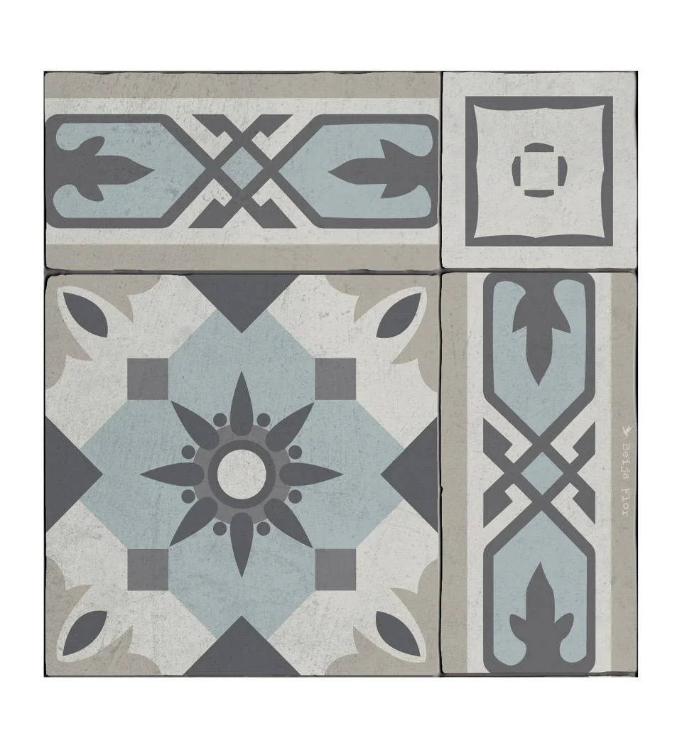 Beija Flor vinyl carpet Light Blue Concrete