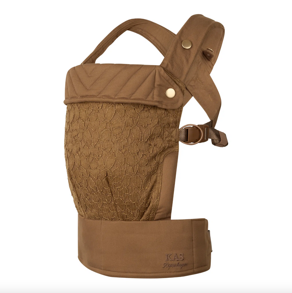 KAS Kopenhagen MIO Babytrage Braun mit Spitze LACE – Produktansicht