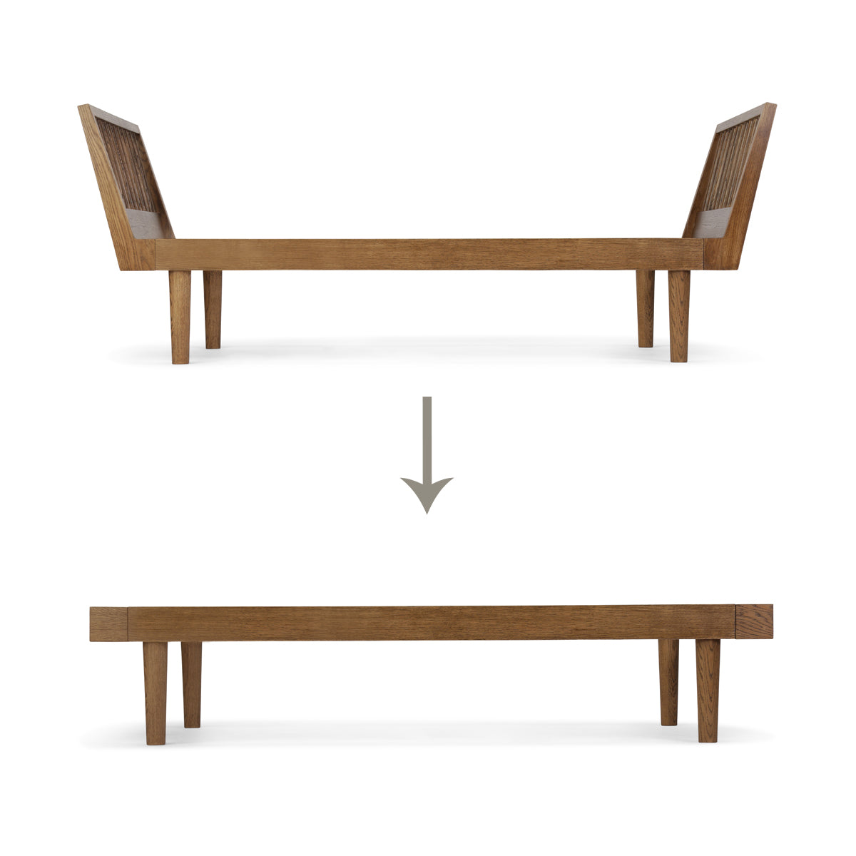 KAS Umbauset-Einzelbett-in-Tagesbett-smoked-oak