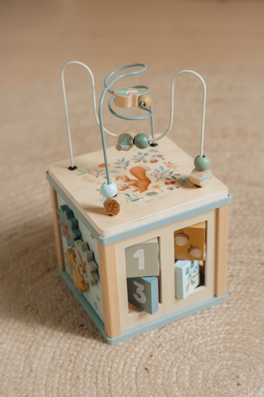 Little-Dutch-Holz-Aktivitäten-Würfel-Forest-Friends-FSC-LD7231