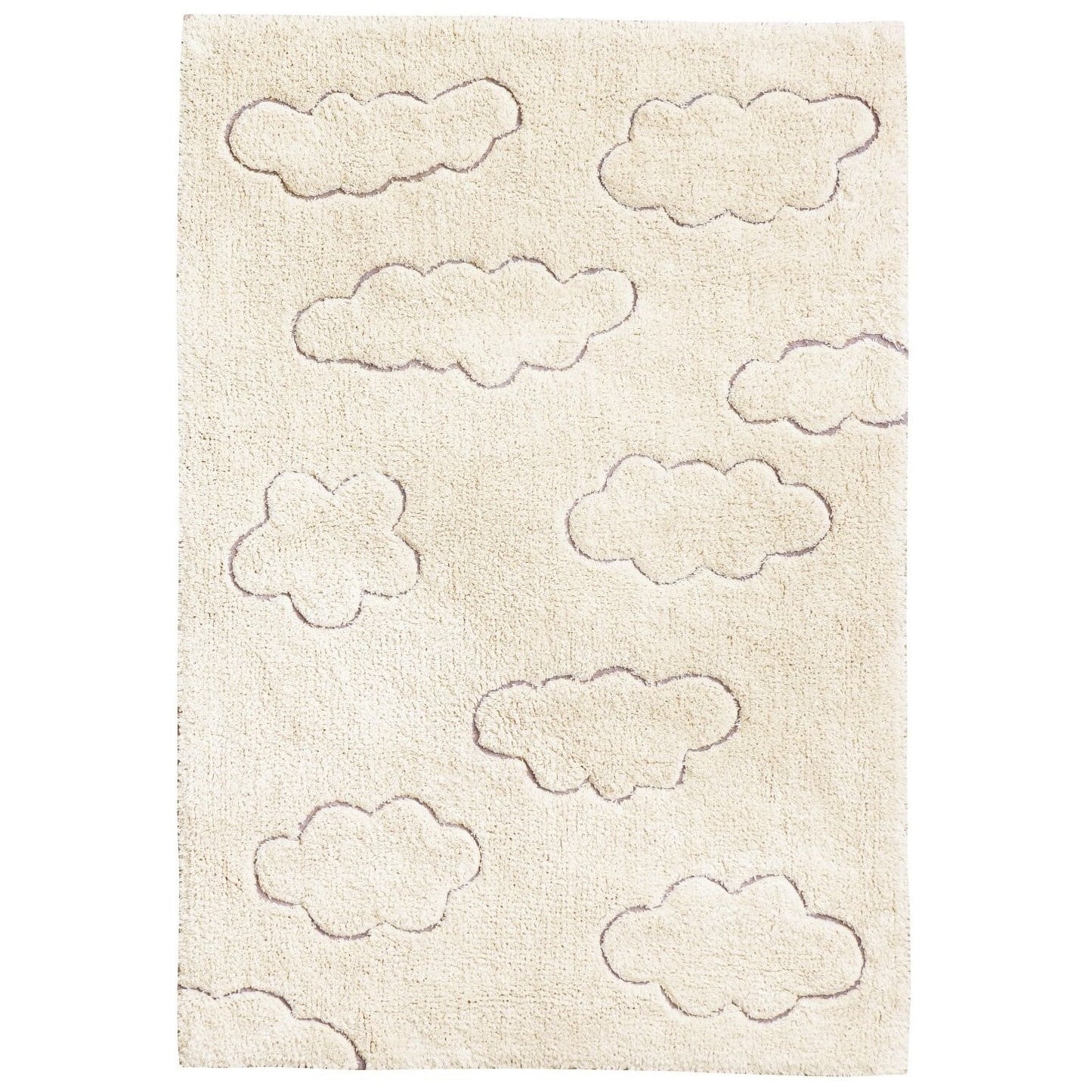 Lorena Canals waschbarer Teppich Cycled Clouds, drei Grössen