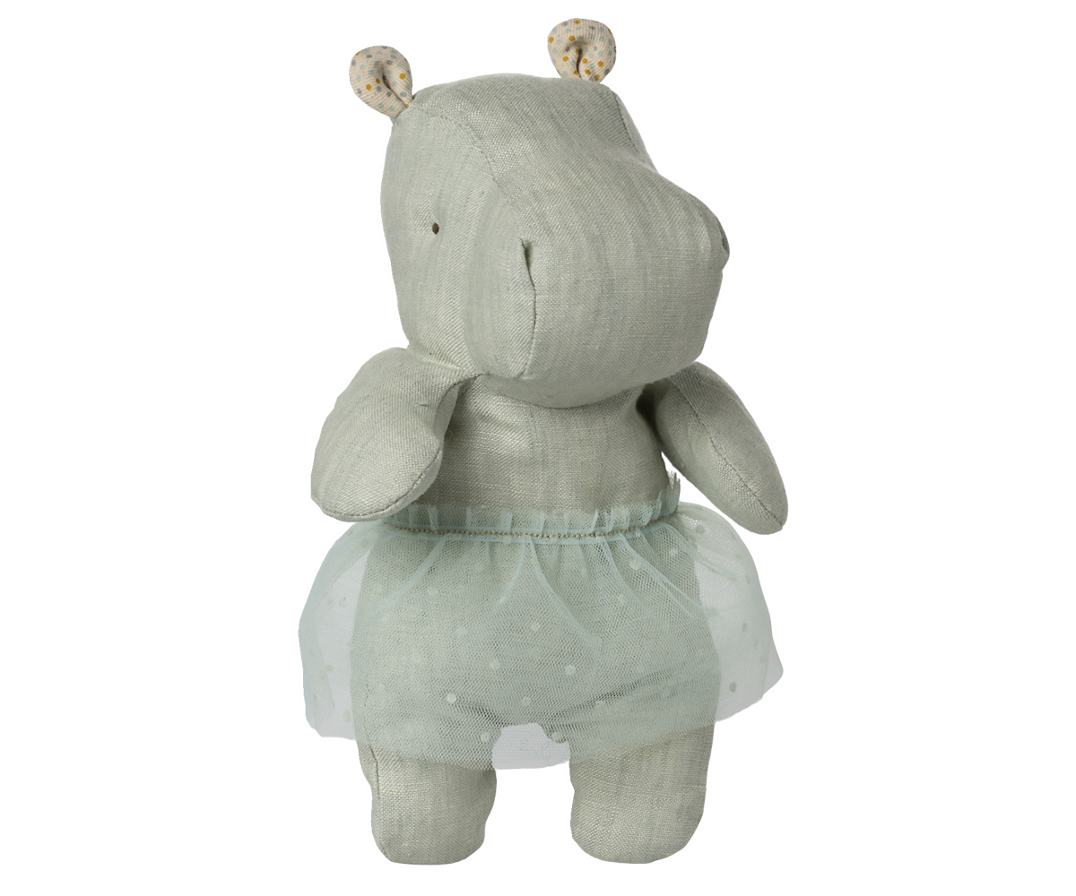 Maileg-Safari friends-Hippo with skirt-small-mint-16-5601-01