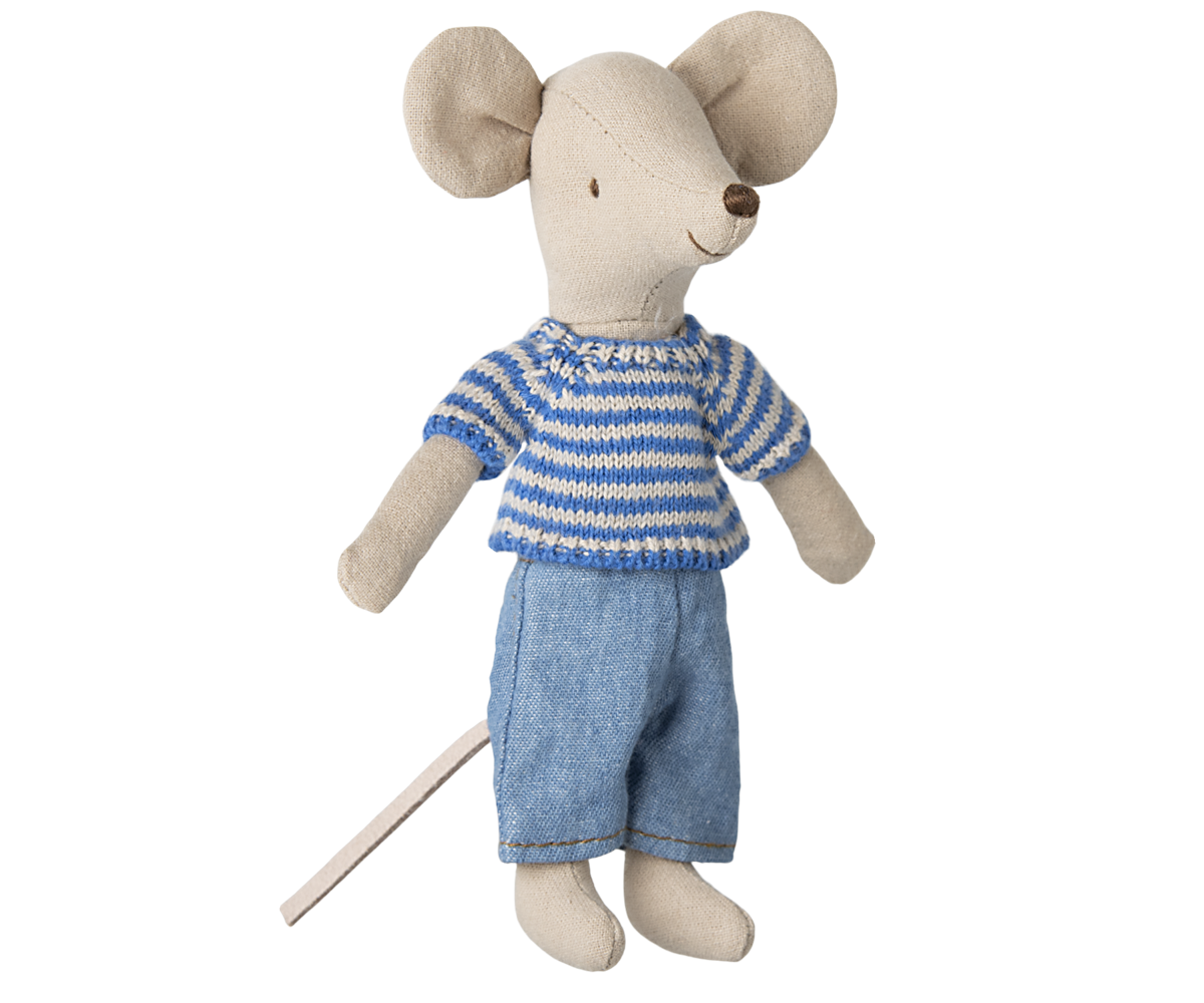 Maileg Big Brother Maus Kleidung – Strickpullover und Hose