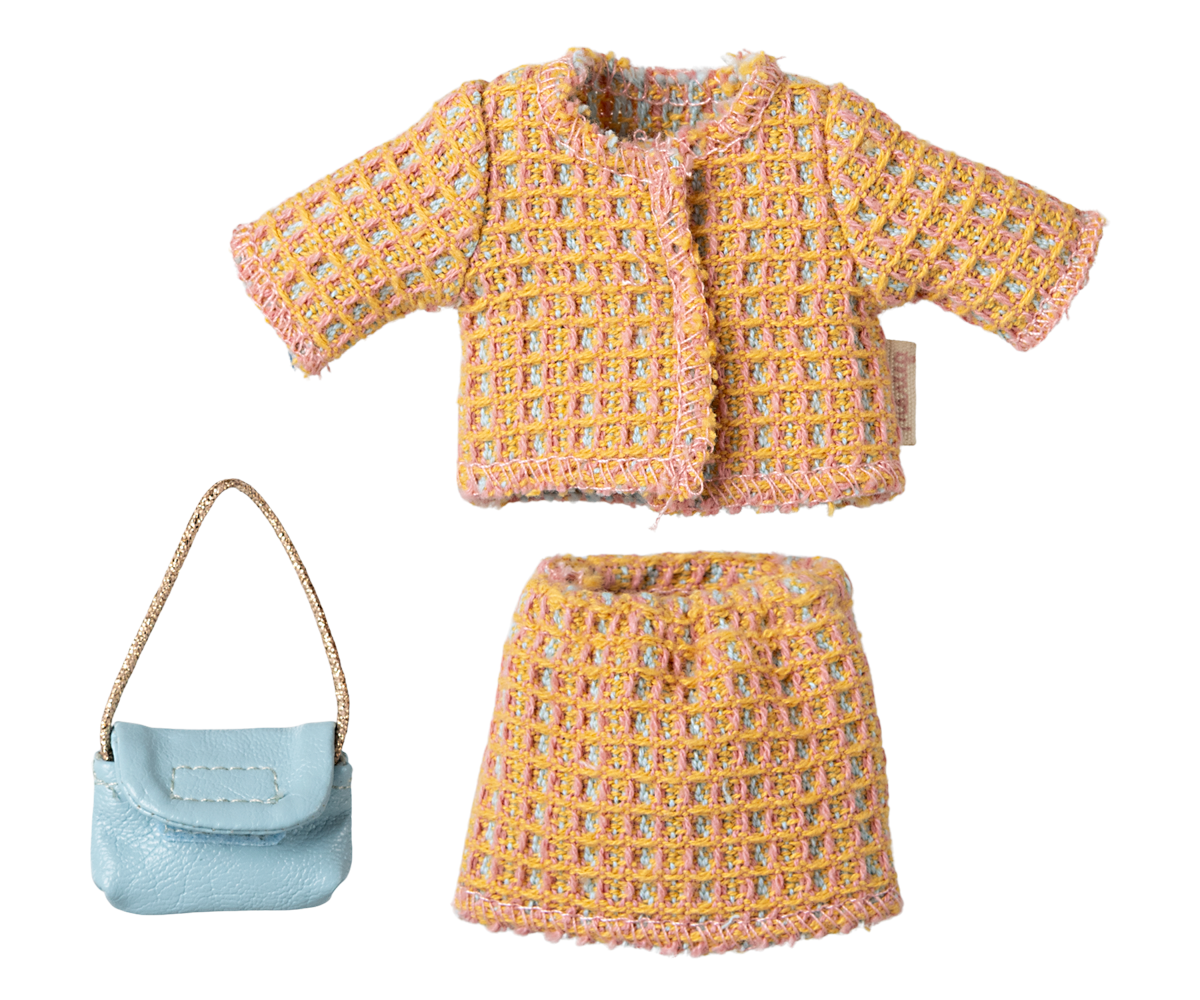Maileg skirt and blazer with bag Mama Mouse