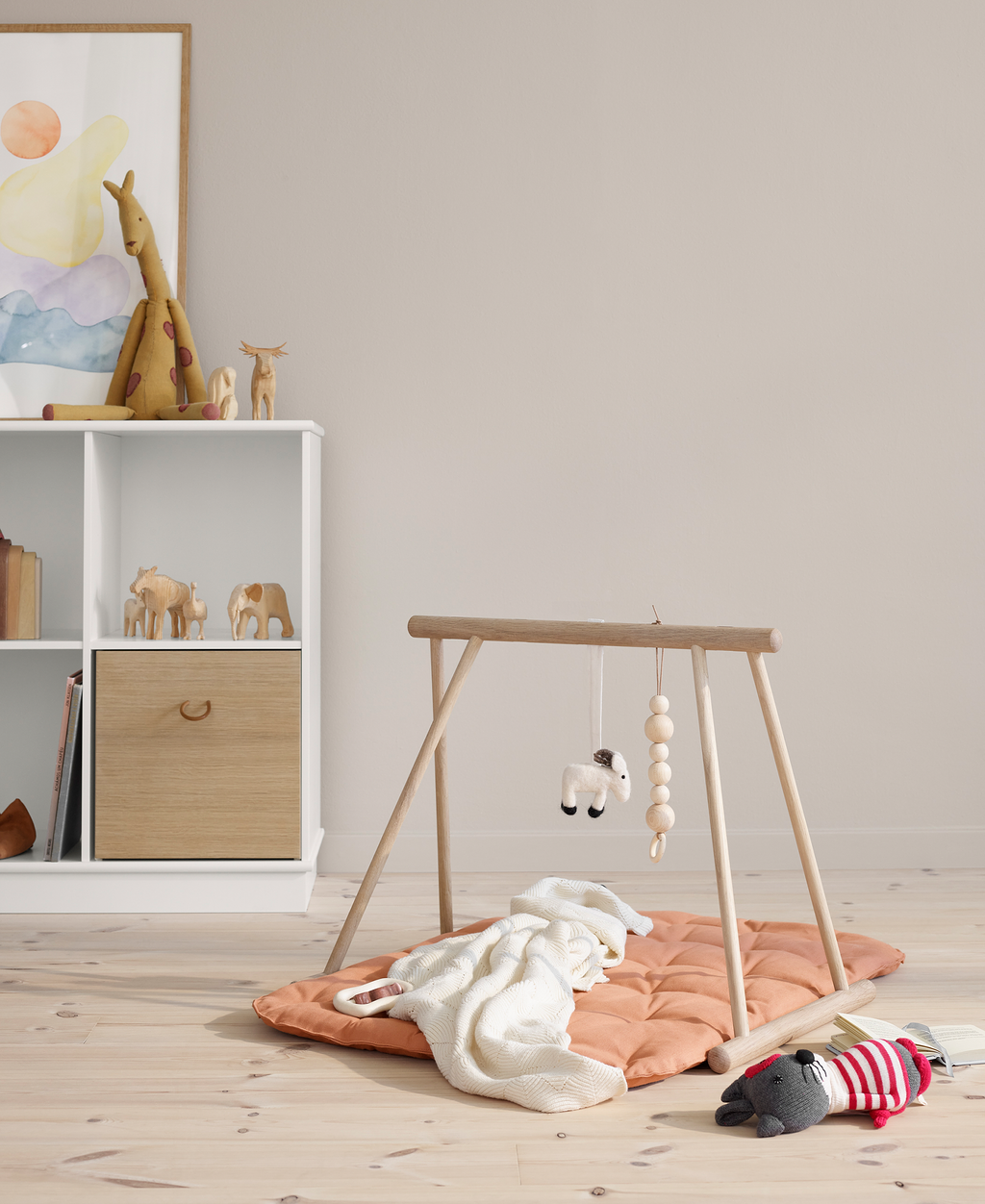 Oliver Furniture-Wood-Spieltrapez-Baby-Gym-Eiche-041624