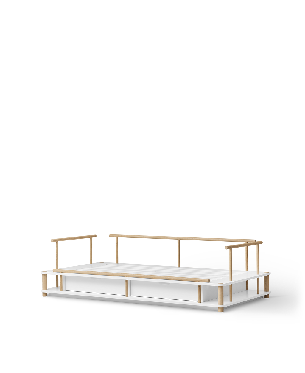 Oliver Furniture Camp Collection sofa bed 90x180cm, white/oak