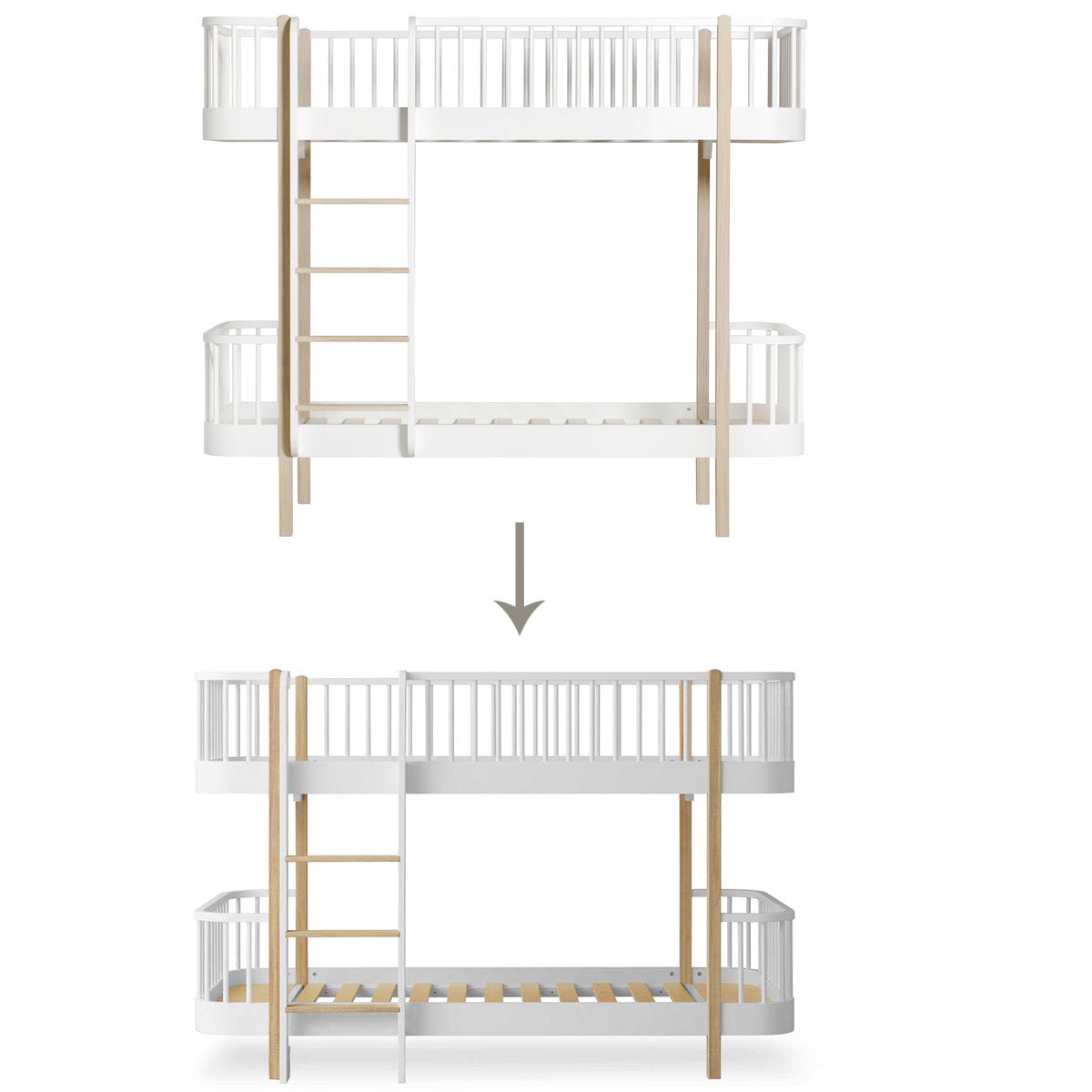 Oliver-Furniture-Wood-Original-Umbauset-Etagenbett-in-halbhohes-Etagenbett-weiss-Eiche-04769