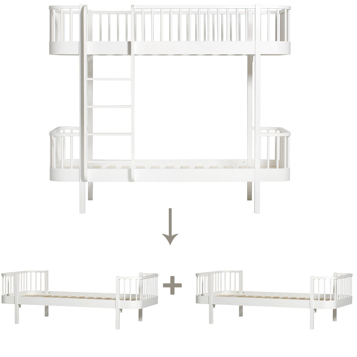 Oliver-Furniture-Umbauset-Wood-Original-Etagenbett-in-zwei-Einzelbetten-041562-weiss