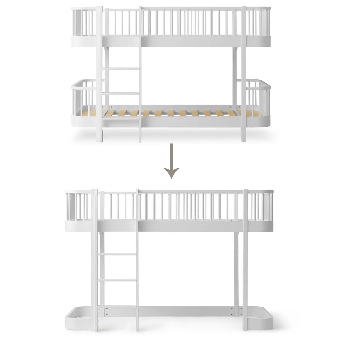 Oliver-Furniture-Umbauset-Wood-Original-halbhohes Etagenbett-zum-halbhohen Hochbett-weiss-041754