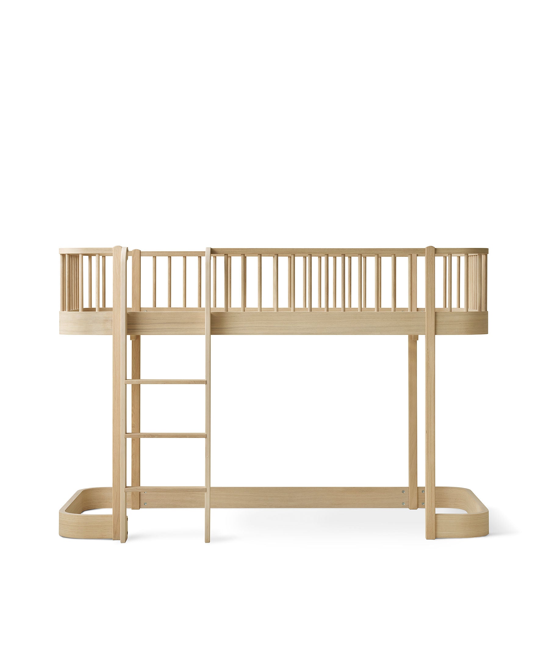 Oliver Furniture Wood Original halbhohes Hochbett 90x200 cm Eiche