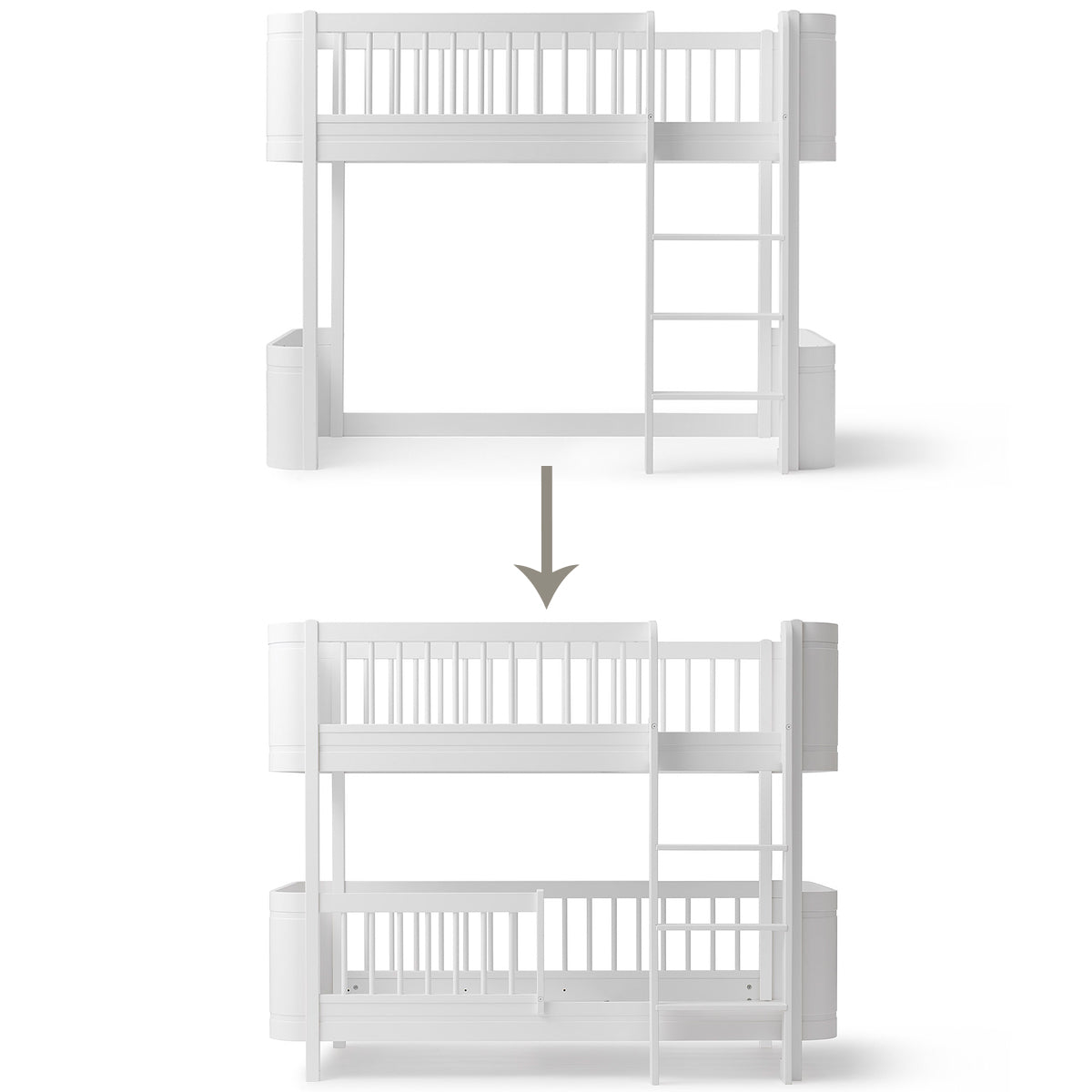 Oliver Furniture-Umbauset-Mini-halbhohes-Hochbett-zum-halbhohen-Etagenbett-041472