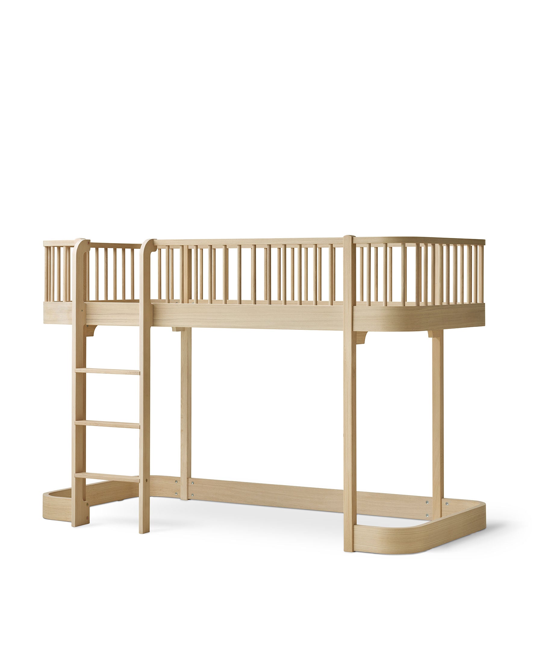 Oliver Furniture Hochbett Eiche mit gemütlicher Spielhöhle darunter
