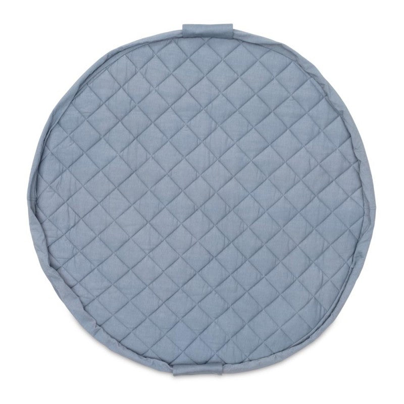 Playgo-Wickeltasche-Wickelunterlage-Krabbeldecke-Spielmatte-Aufbewahrung-dusty-blue-