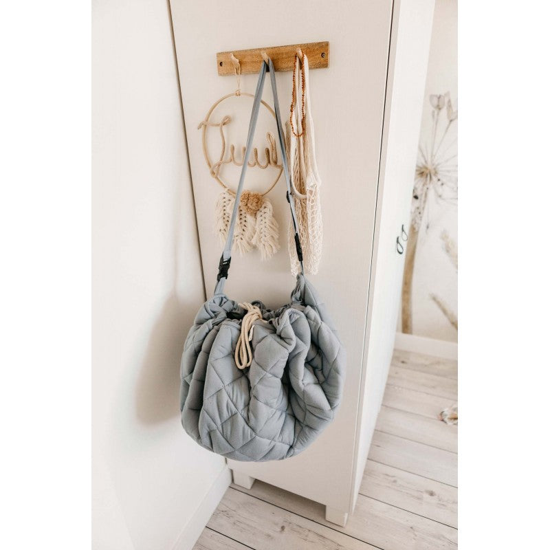 Playgo-Wickeltasche-Wickelunterlage-Krabbeldecke-Spielmatte-Aufbewahrung-dusty-blue-