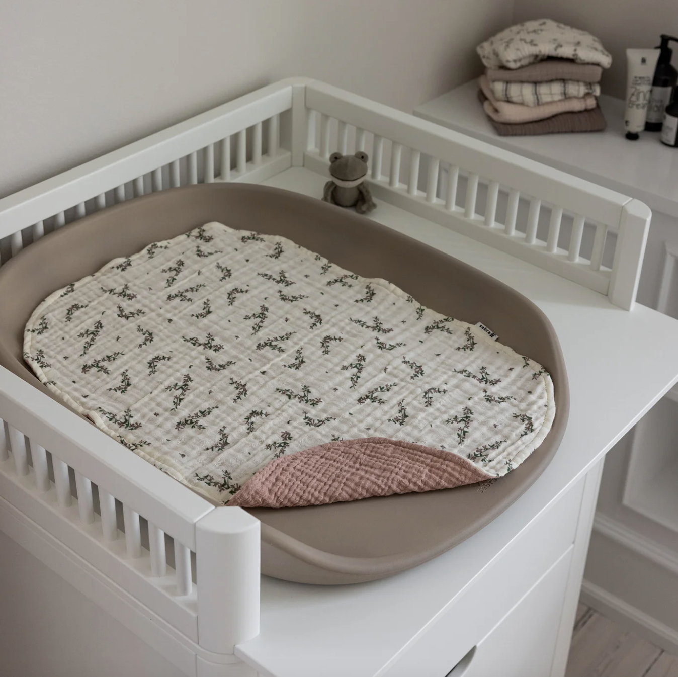 Sebra Musselin Wickelunterlage 2-er Set Powder Rose