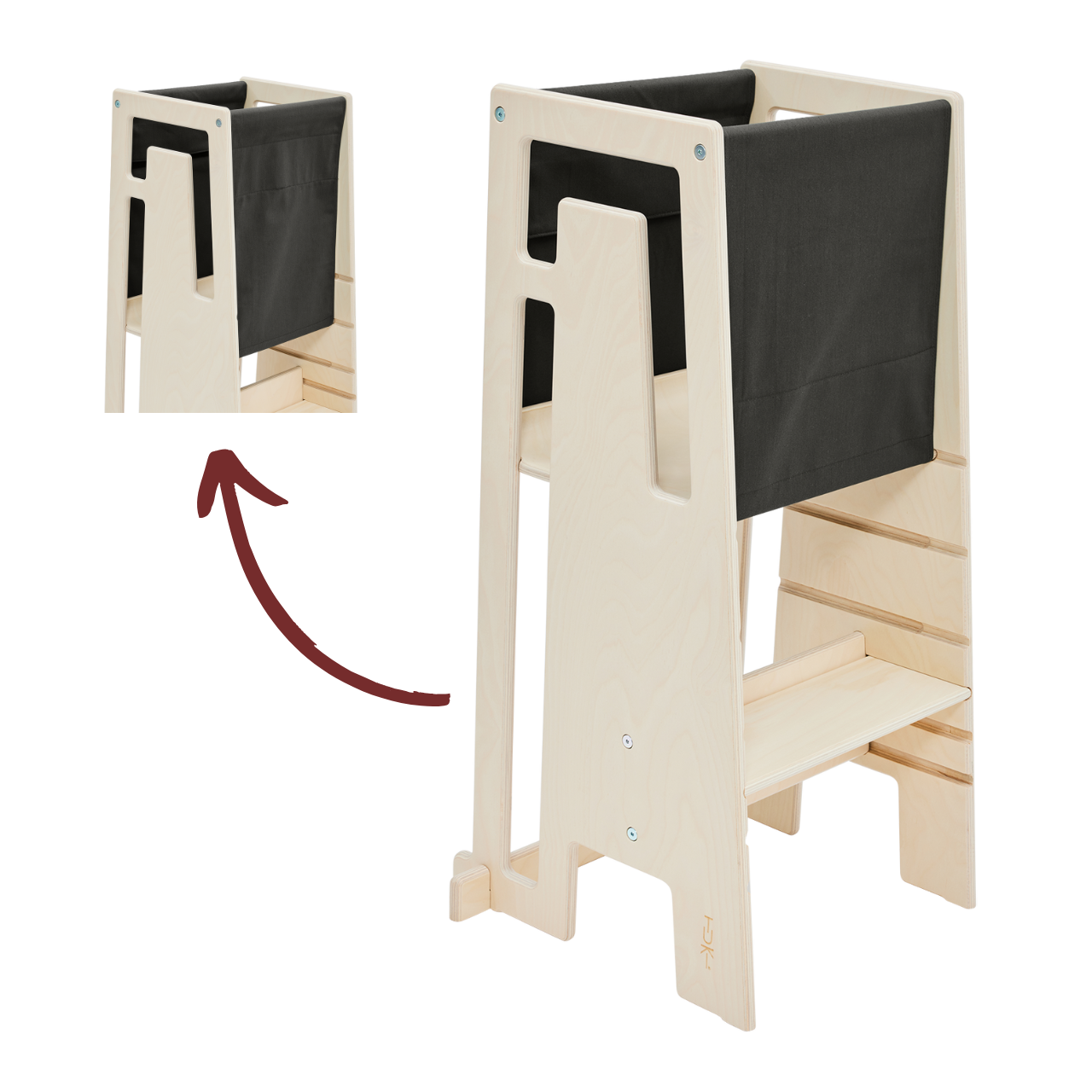 Tuki explorer cloth grey