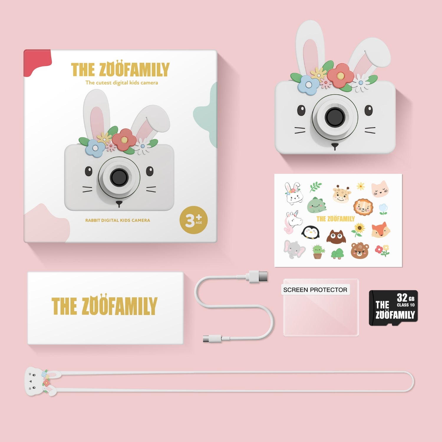 The-Zoofamily-Zoofriends-C1-Digital-Camera-Rabbit-Flower