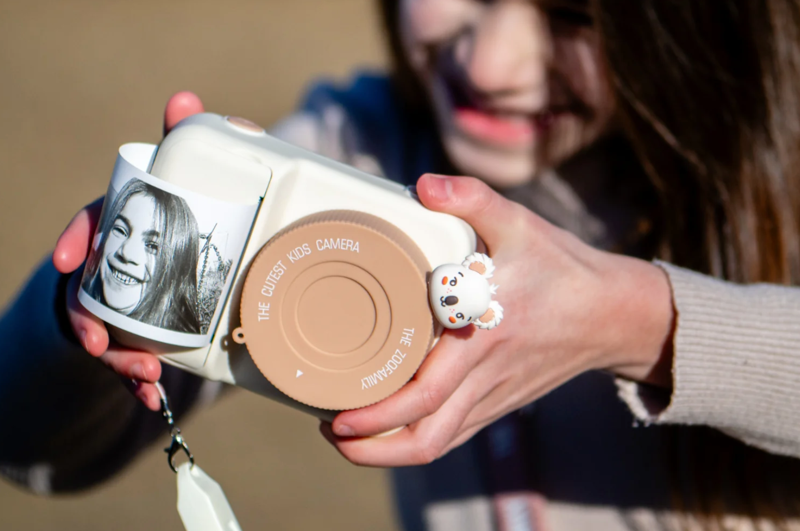 Zoofamily Zoo Print Koala Kamera für Kinder zum Fotografieren, Drucken und kreativen Spielen unterwegs.