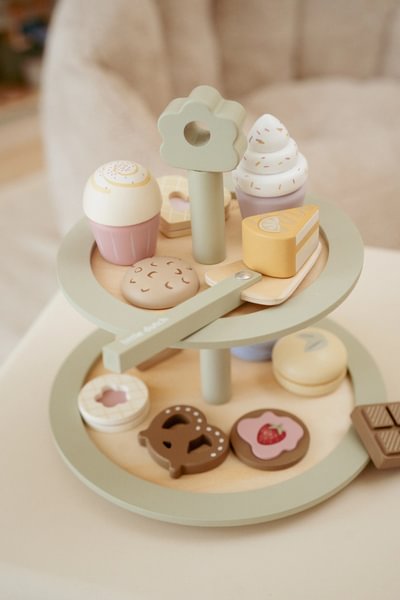 Little-Dutch-Kuchenetagere mit Gebäck-FSC-LD2503