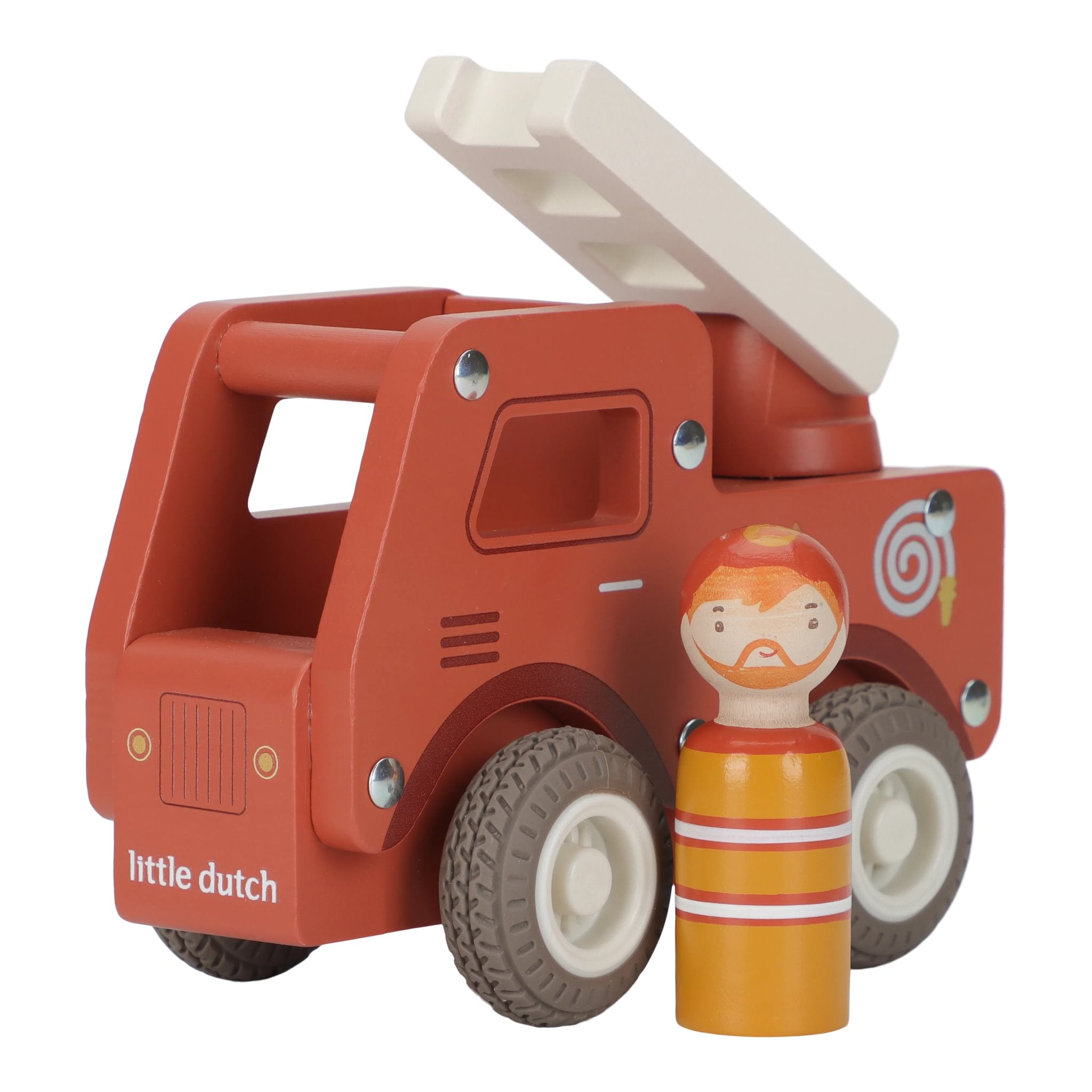 Little-Dutch-Feuerwehrauto-Holz-FSC-LD2528
