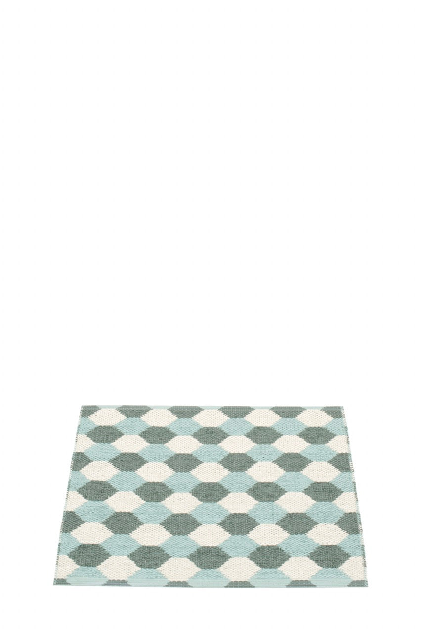 Tapis Pappelina Dana Army Turquoise pâle Vanille