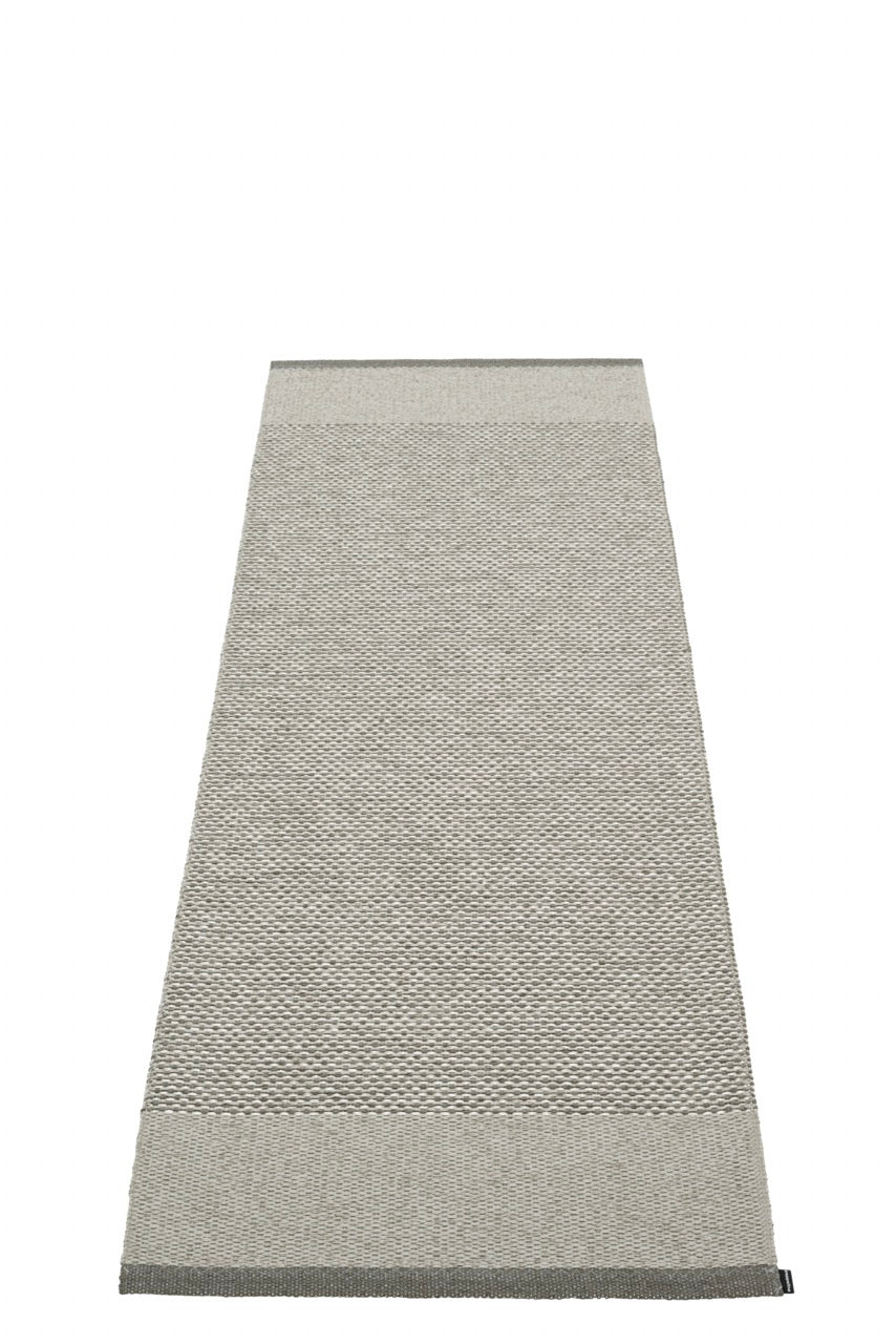 Pappelina-Teppich-Charcoal Warm Grey Stone Metallic