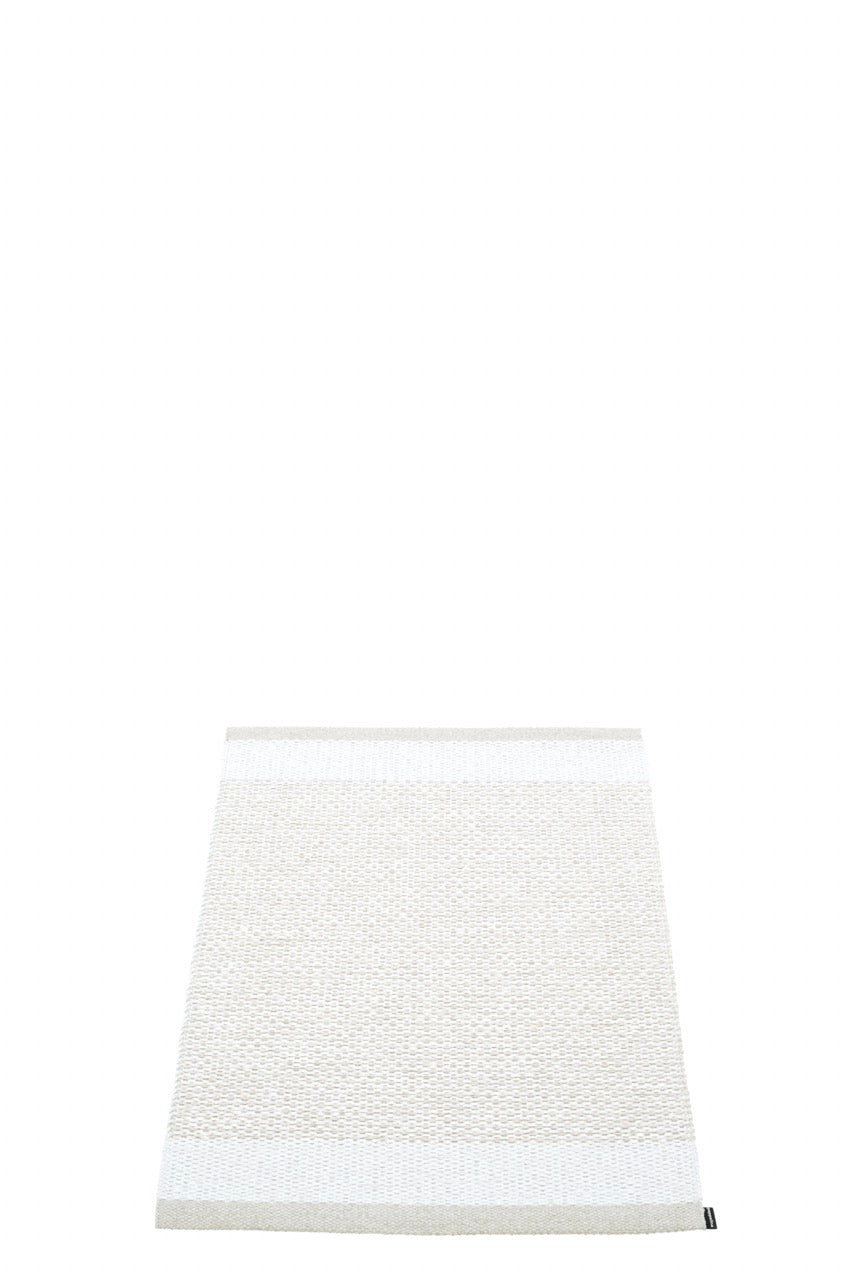 Pappelina-Edit-Teppich-Fossil Grey White White Metallic