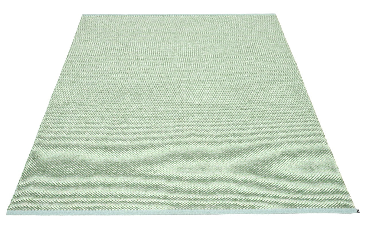 Pappelina-Teppich-Pale Turquoise Grass Green Vanilla