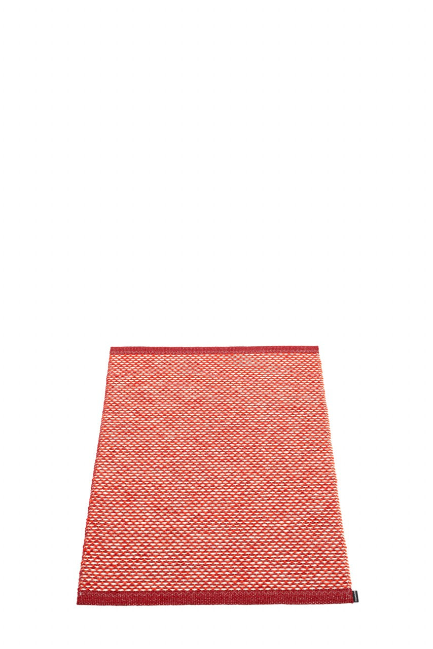 Pappelina-Effi-Teppich-Dark Red Coral Red Vanilla