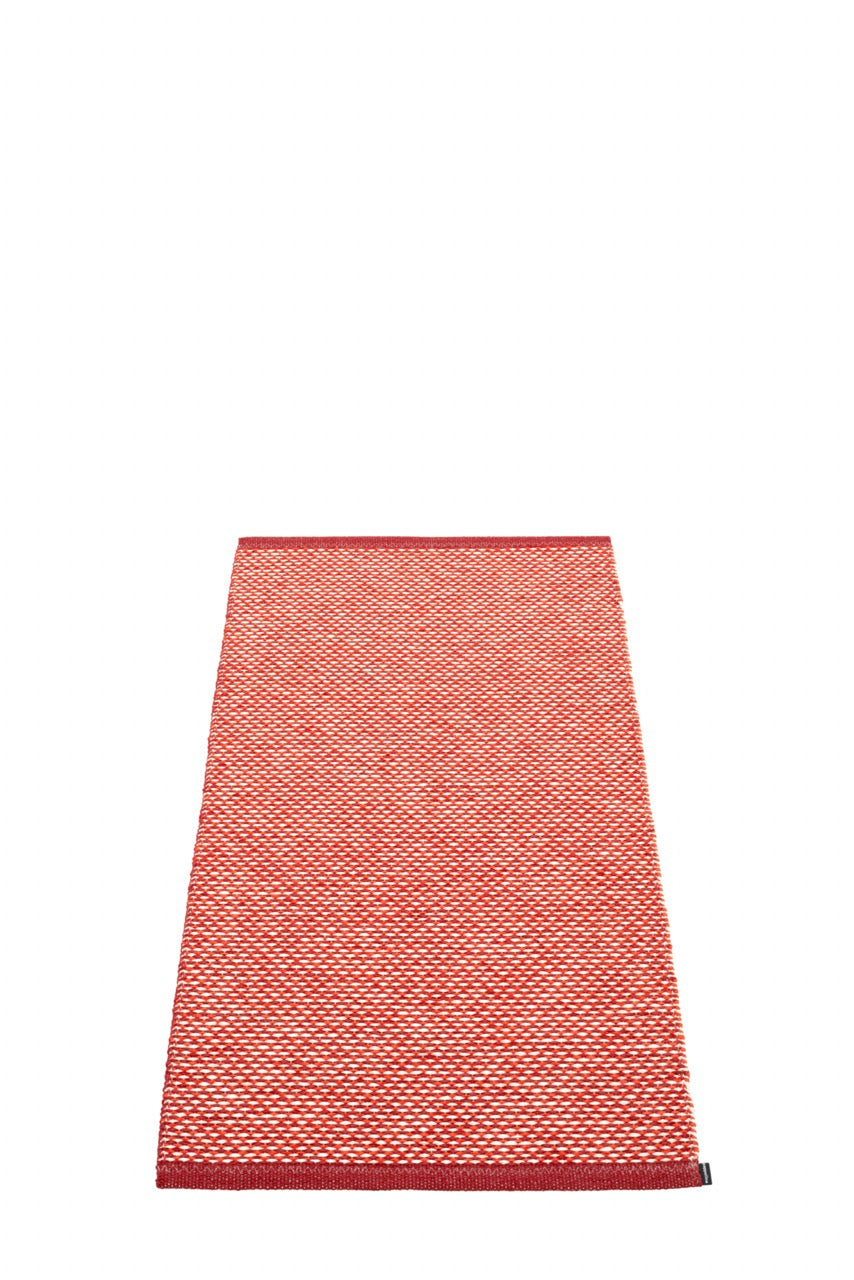 Pappelina-Effi-Teppich-Dark Red Coral Red Vanilla