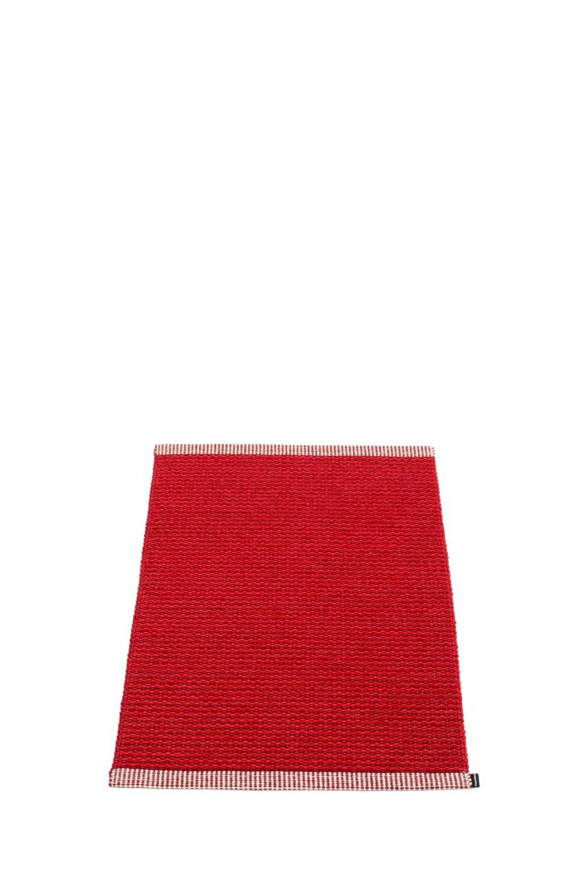 Pappelina-Teppich-Mono-dark red-red