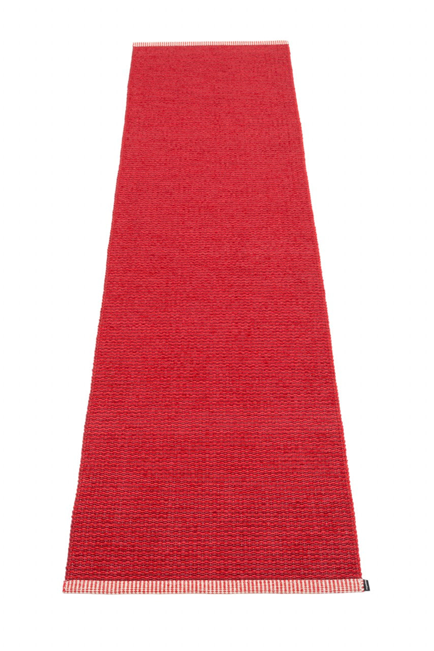 Pappelina-Teppich-Mono-dark red-red