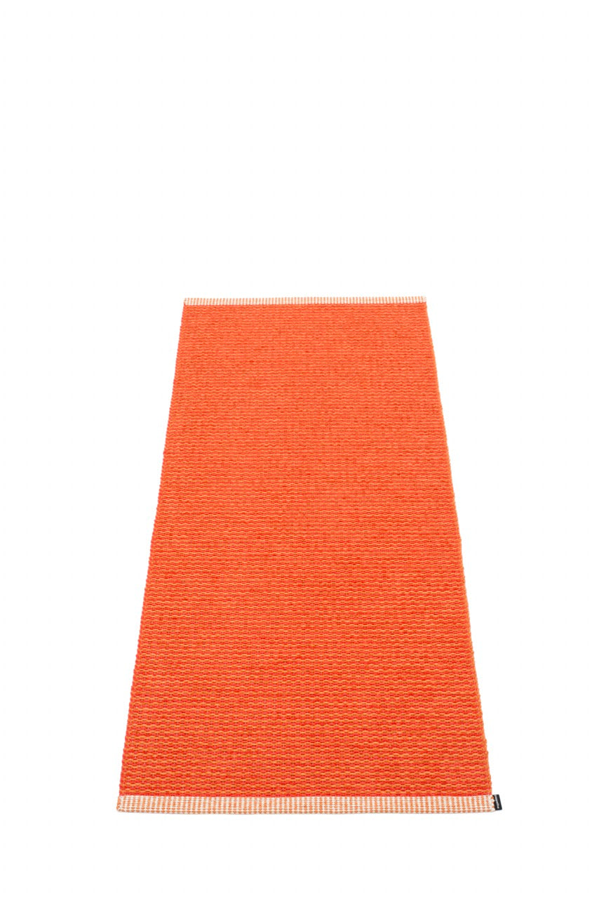Pappelina-Teppich-Mono-Pale Orange-Coral Red