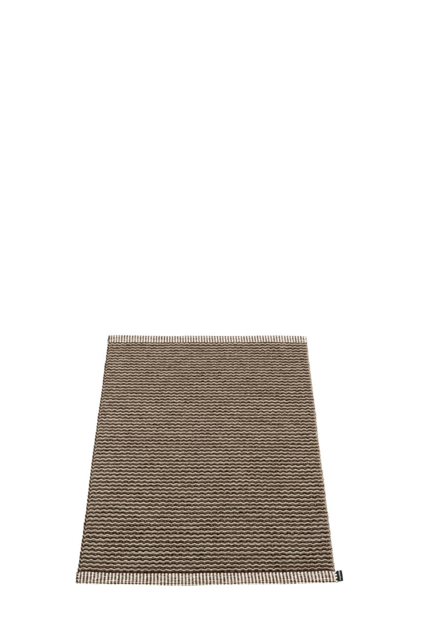Pappelina-Teppich-Mono-Dark Brown-Dark Linen