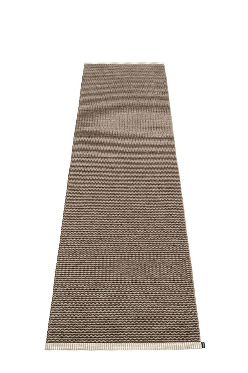 Pappelina-Teppich-Mono-Dark Brown-Dark Linen