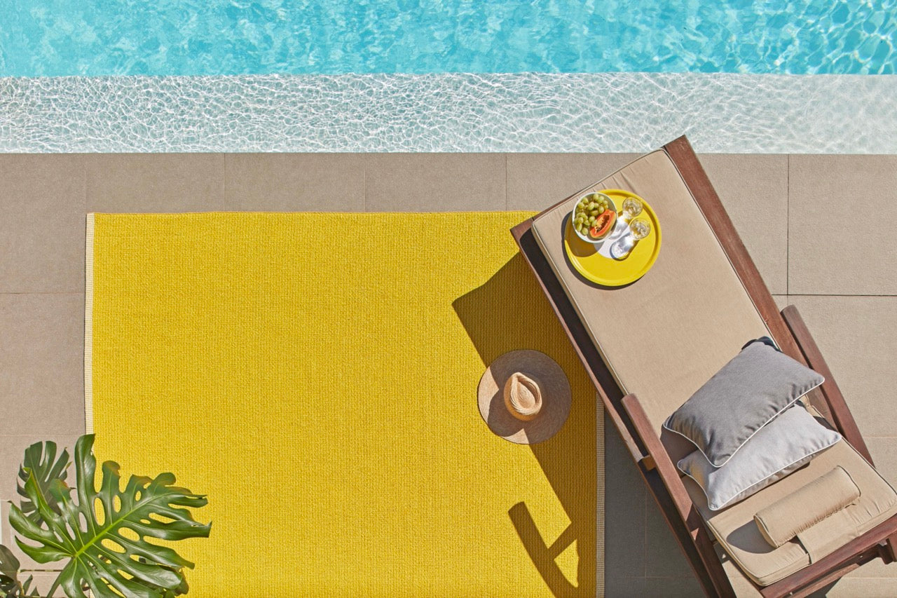 Tapis Pappelina Mono Moutarde Citron