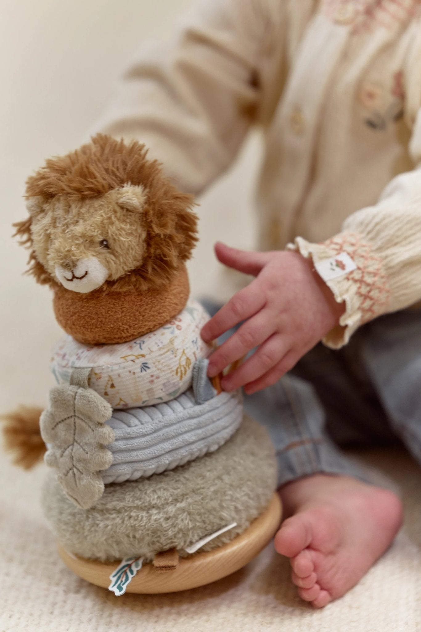 Little Dutch Ring Stapelturm mit Löwenkopf für Babies und Kleinkinder