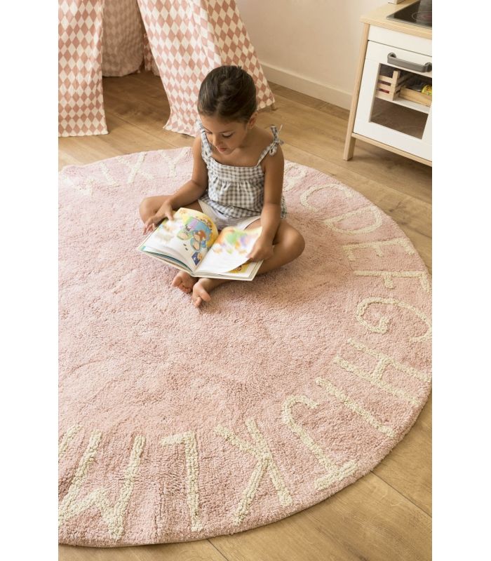 Lorena Canals washable rug Round ABC Vintage Nude - Natural, 150cm diameter
