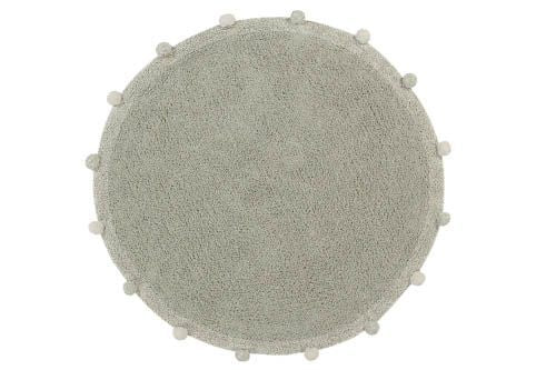 Lorena Canals Bubbly waschbarer Teppich Olive Natural, 120cm Durchmesser