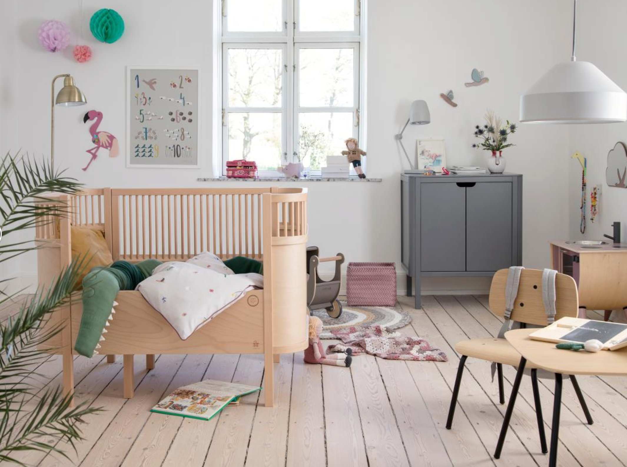 Sebra Baby- und Kinderbett Wooden Edition