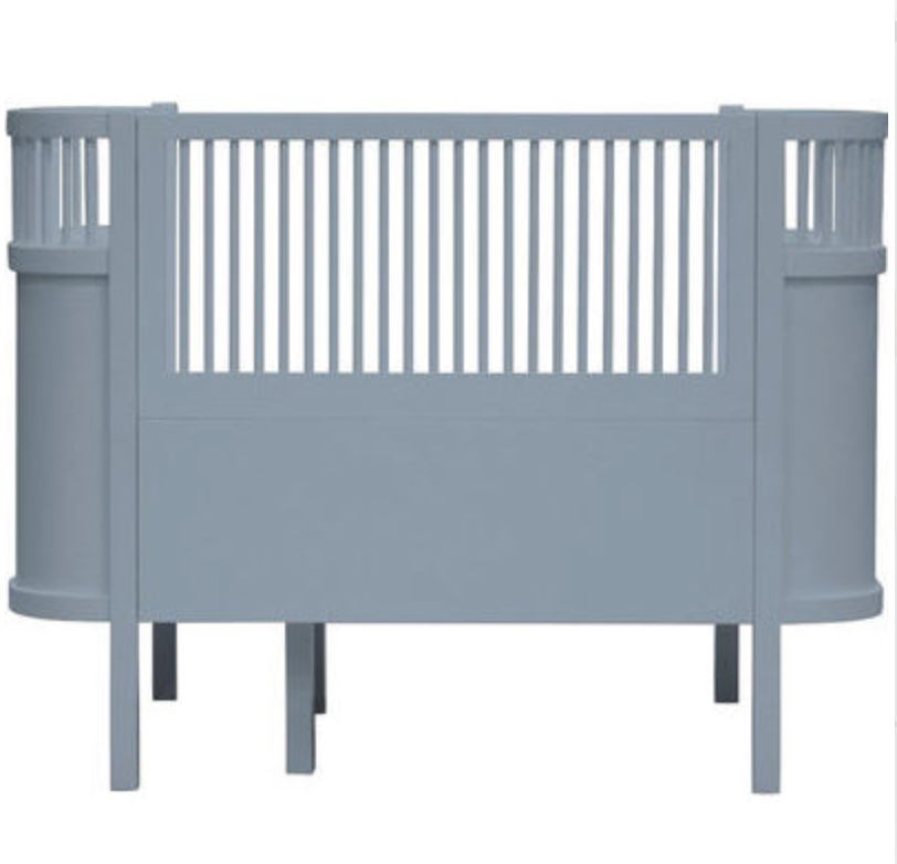 Sebra baby and children's bed white / birch beige / jette beige / fog green / classic gray / sea blue / black