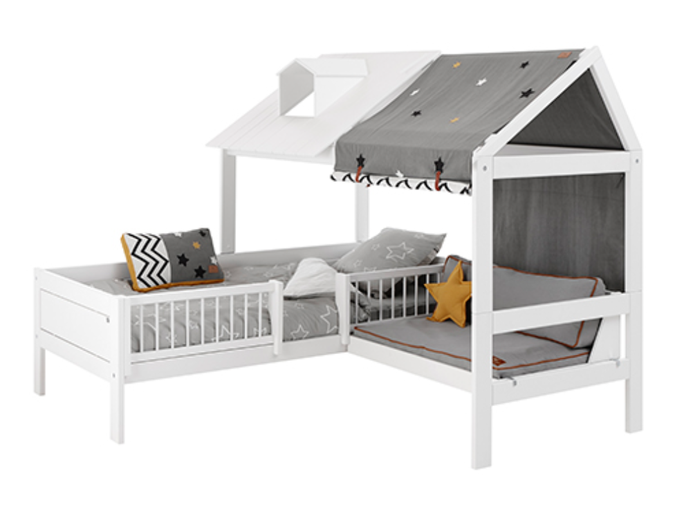 Lifetime Kidsrooms basic bed with backrest, 90 x 200 cm