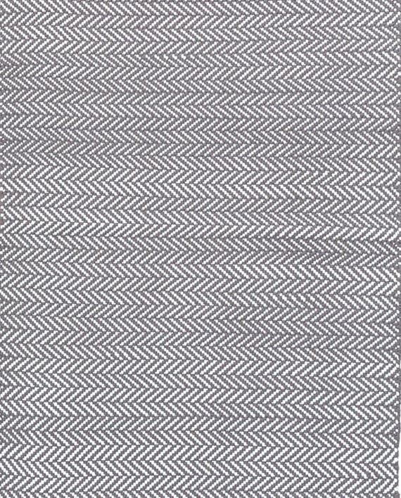 Dash & Albert Indoor/Outdoor Teppich Herringbone Shale/White