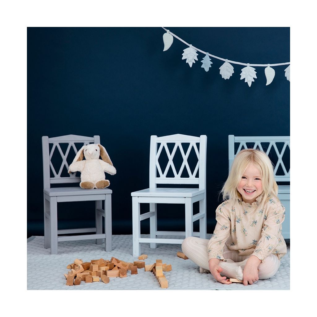 Cam Cam Harlequin Kinderstuhl weiss