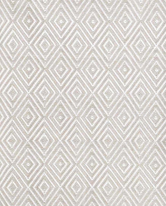 Dash & Albert Tapis intérieur/extérieur Diamond Platine/Blanc