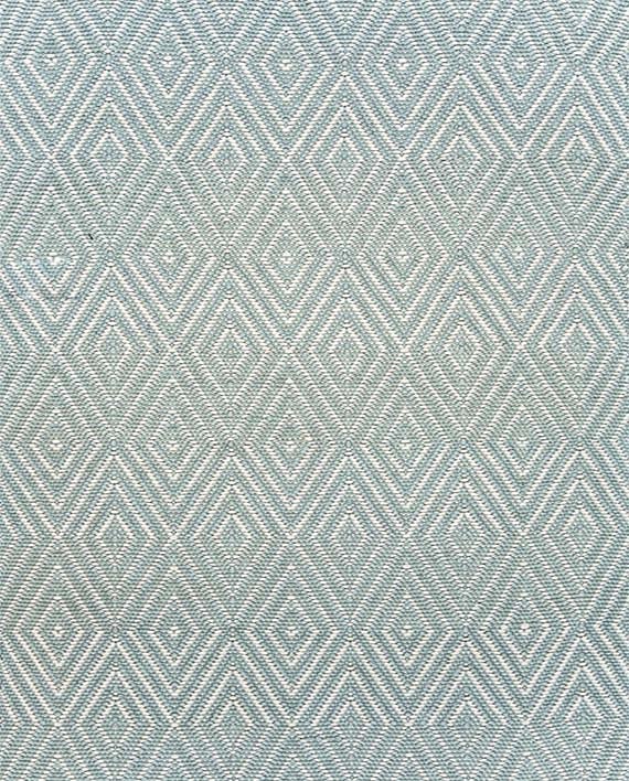 Dash & Albert Tapis Intérieur/Extérieur Diamond Bleu Clair/Ivoire