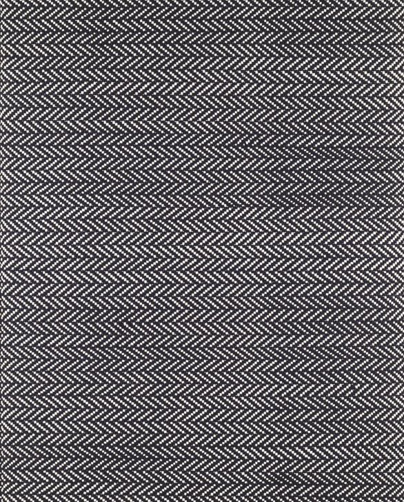 Dash & Albert Indoor/Outdoor Teppich Herringbone Black / Ivory