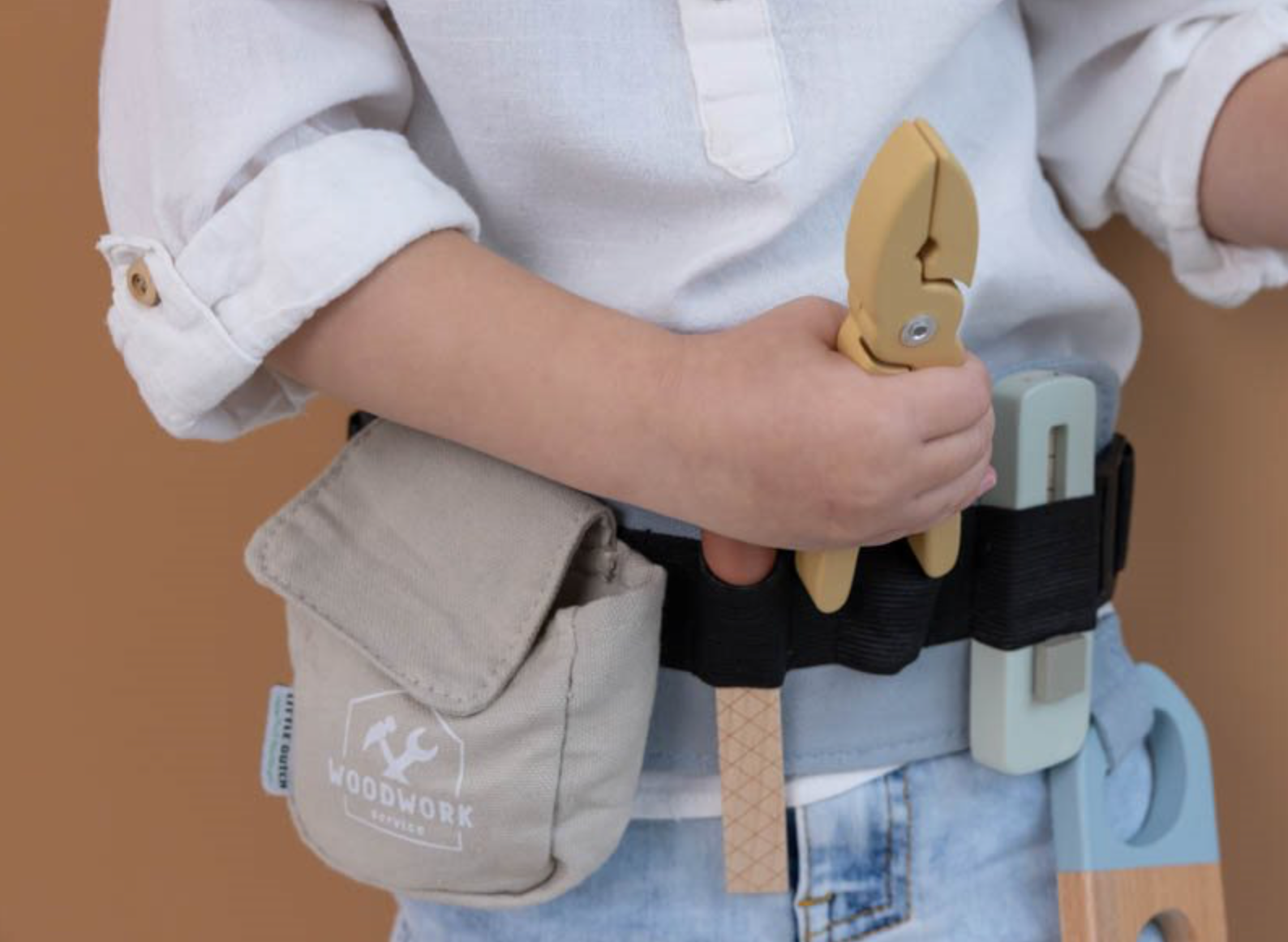 Little Dutch Werkzeuggürtel und Werkzeug aus Holz