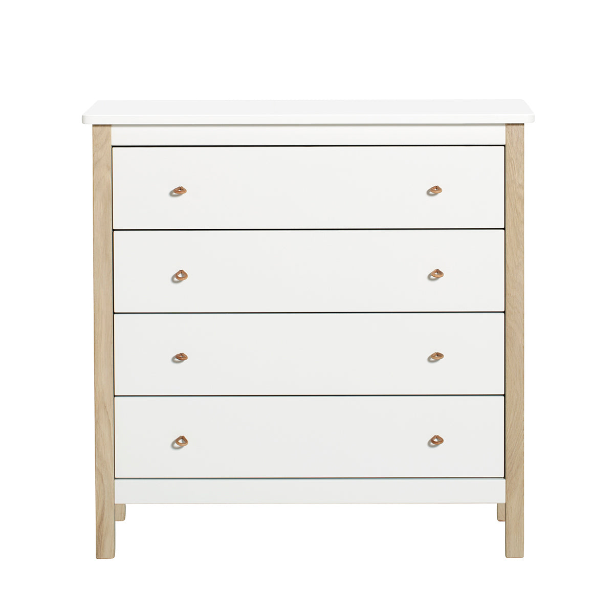 Oliver Furniture commode Wood Collection, blanc/chêne